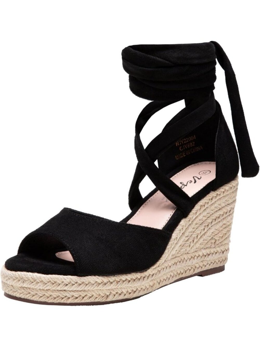 Comfortable Lace-Up Open Toe Espadrille Wedge Sandals | Stylish Platform Shoes